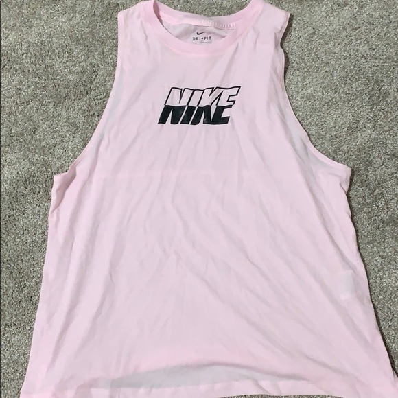 light pink nike tank top